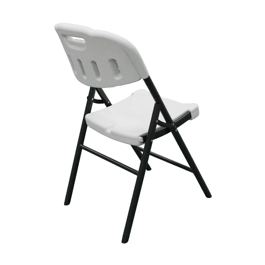 Heavy Duty Plastic Folding Chair with Iron Frame for Indoor and Outdoor Use view 8