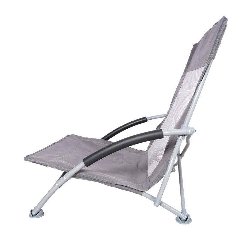 Portable Breathable Low Seat Folding Beach Chair view 3