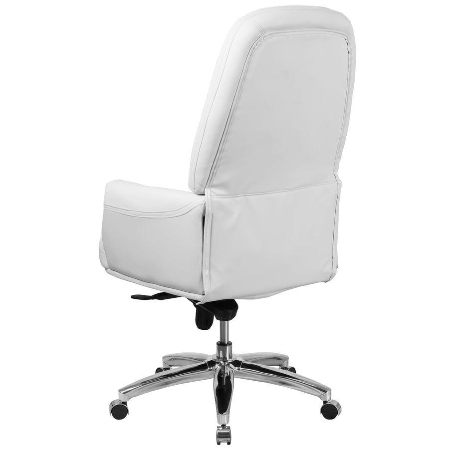 High Back Traditional Tufted LeatherSoft Multifunction Executive Swivel Ergonomic Office Chair with Arms