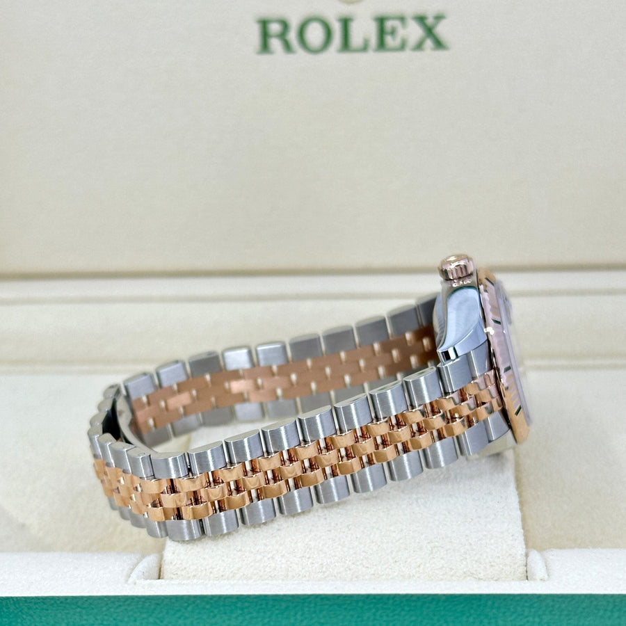 Lady-Datejust 28, Oystersteel and 18k Everose Gold, Ref# 279171-0009