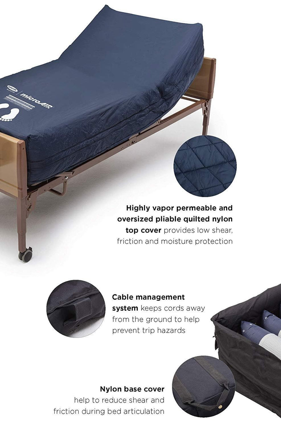 Invacare MicroAIR Lateral Rotation Bariatric Low Air Loss Mattress