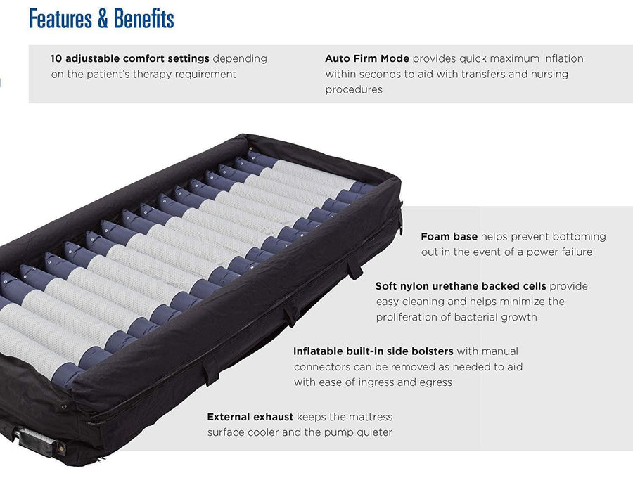 Invacare MicroAIR Lateral Rotation Bariatric Low Air Loss Mattress