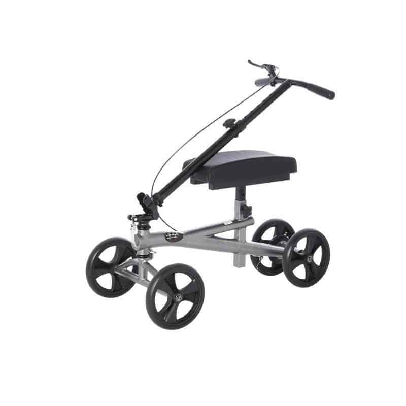 Lifestyle Mobility Aids Premium Bariatric Folding Knee Walker with 8" Wheels