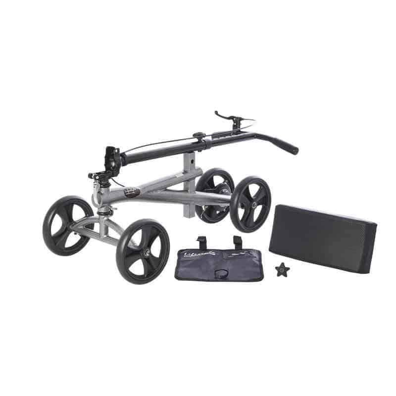 Lifestyle Mobility Aids Premium Bariatric Folding Knee Walker with 8" Wheels