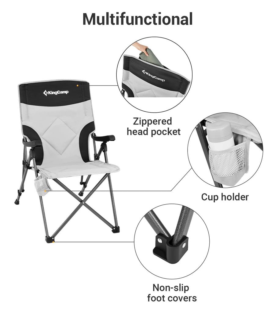 KingCamp Adjustable Heavy Duty High Back Chairs