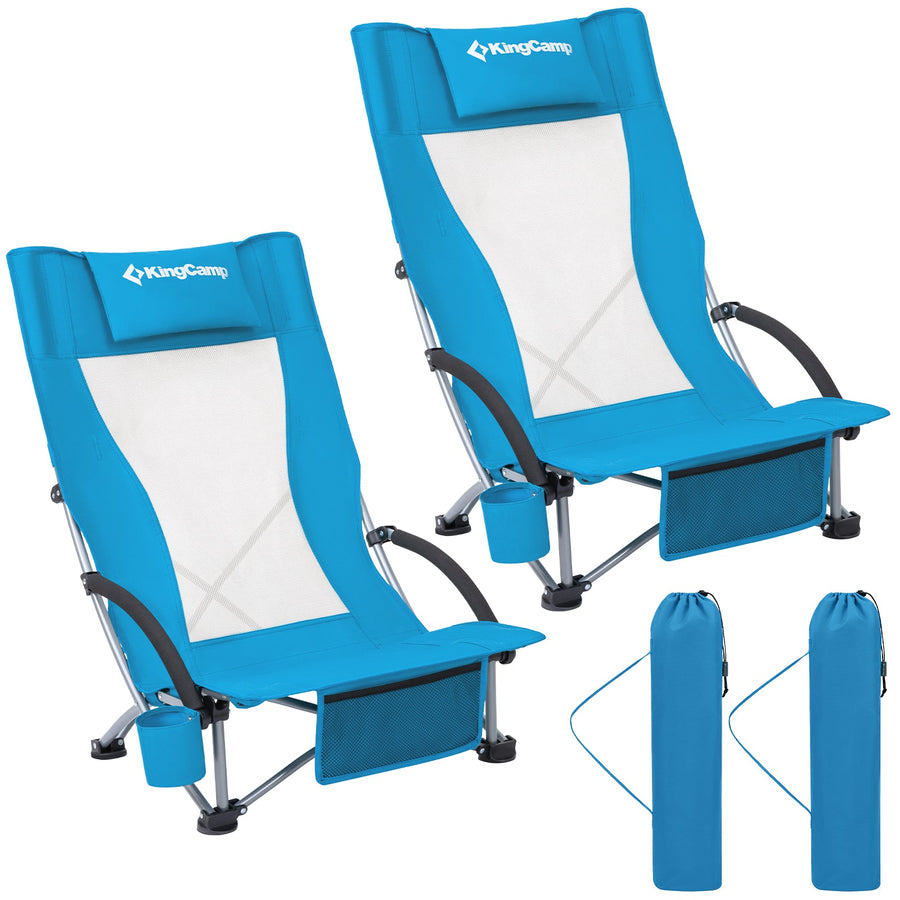 KingCamp High Mesh Back Beach Folding Chair
