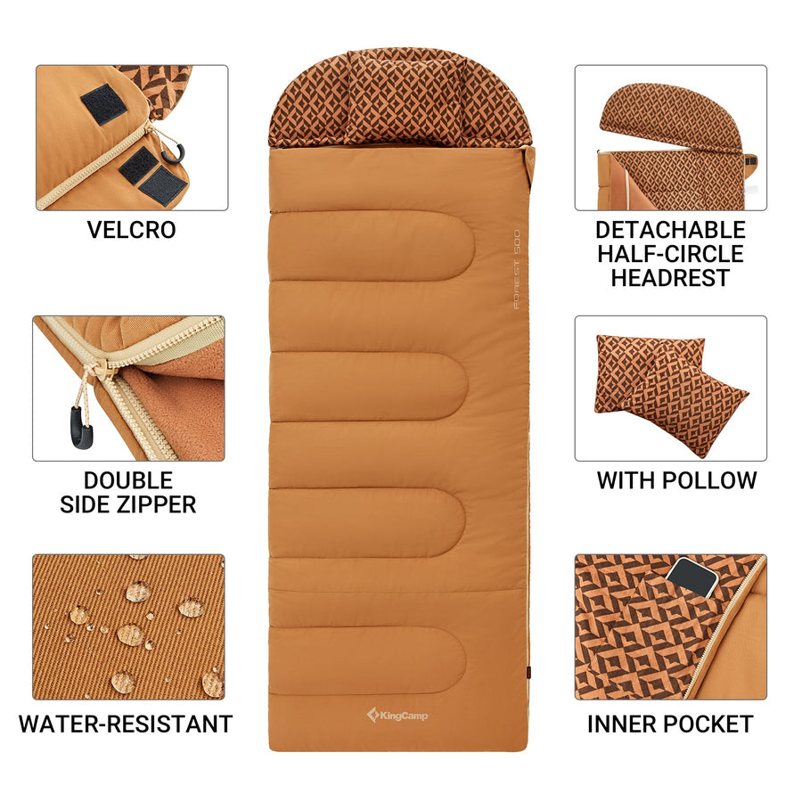 KingCamp 3-in-1 Sleeping Bag with Removable Liner
