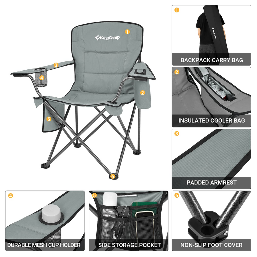KingCamp Oversized Outdoor Camping Folding Chair