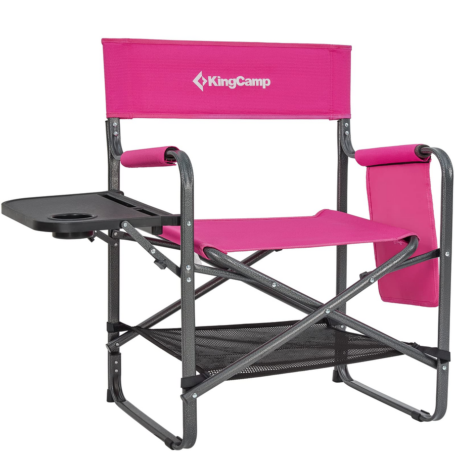 KingCamp ASH B30 Directors Heavy Duty Chair with Side Table