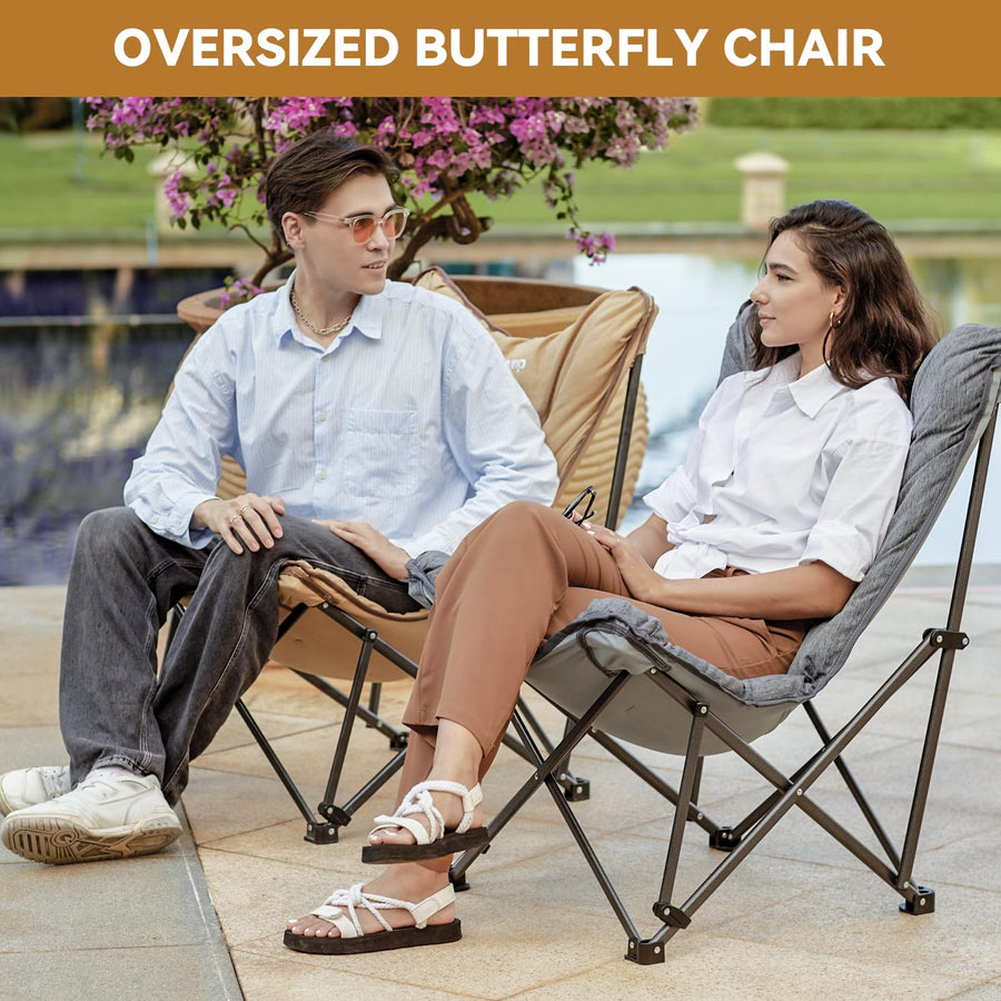 KingCamp LEMON C10 Oversized Padded Butterfly Chair