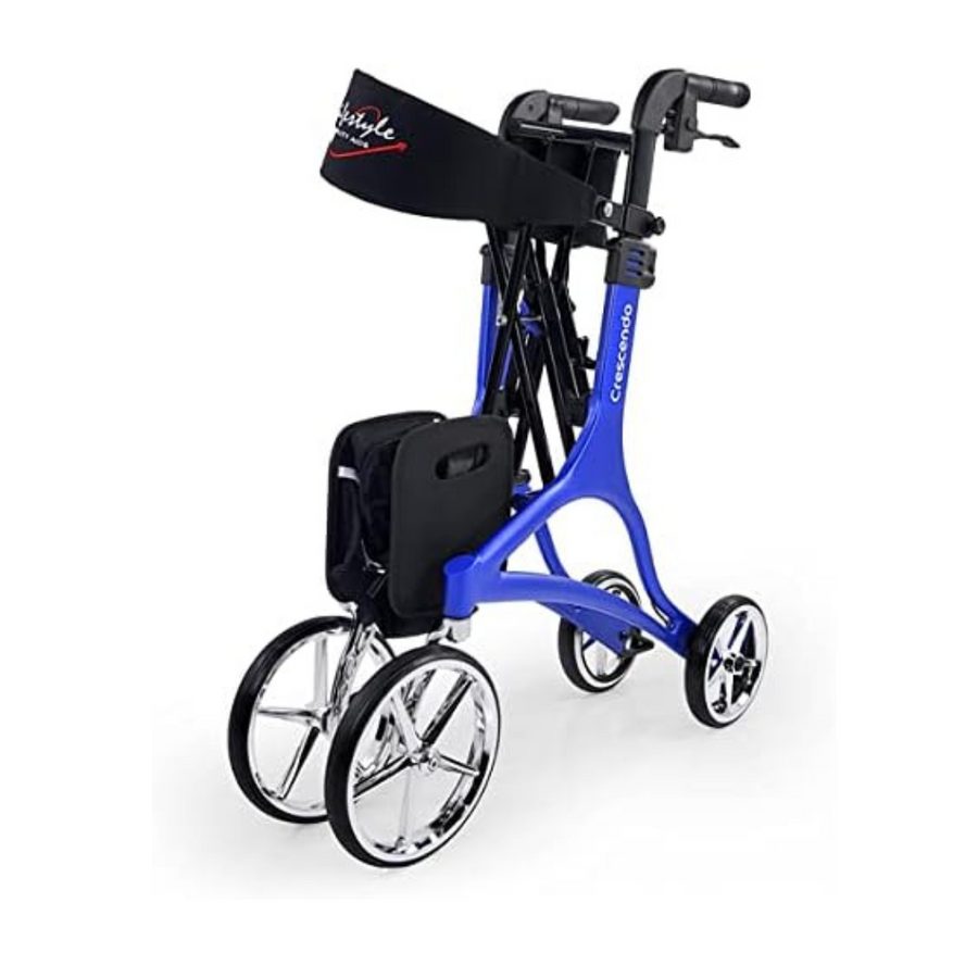 Lifestyle Mobility Aids Crescendo Euro-Style Rollator with XL Wheels