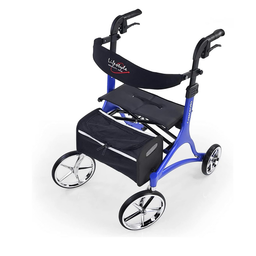 Lifestyle Mobility Aids Crescendo Euro-Style Rollator with XL Wheels