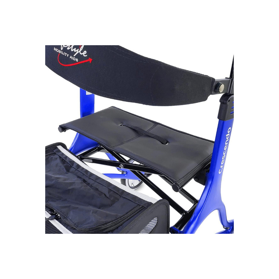 Lifestyle Mobility Aids Crescendo Euro-Style Rollator with XL Wheels