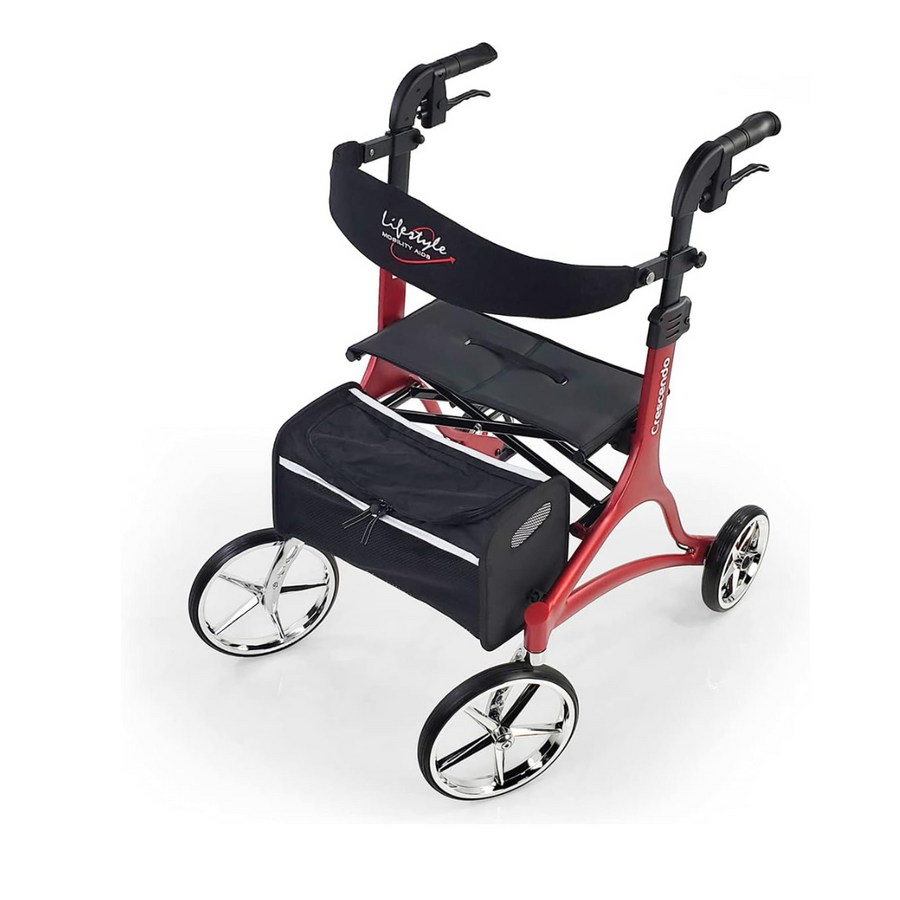 Lifestyle Mobility Aids Crescendo Euro-Style Rollator with XL Wheels