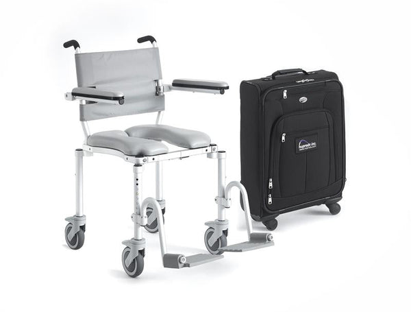 Portable Rolling Shower Chair and Commode by Nuprodx