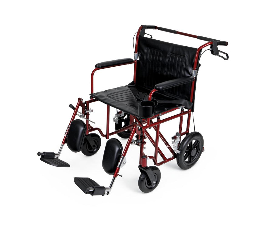 Medline UltraLight Heavy Duty Transport Wheelchair