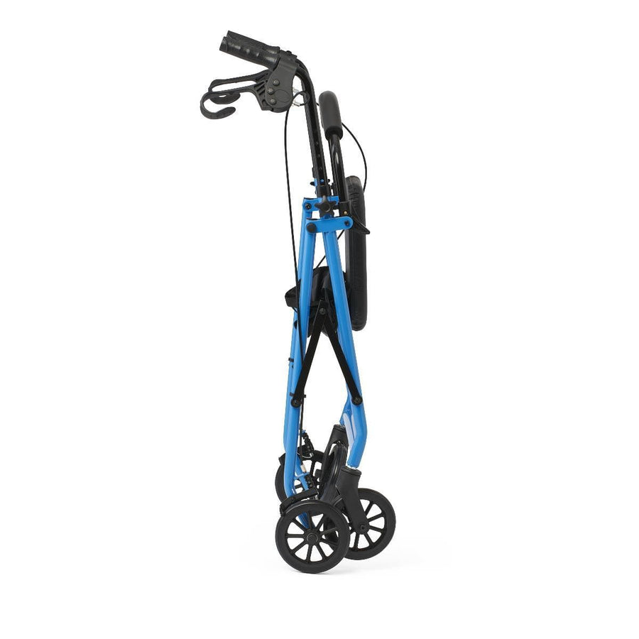Medline Standard Steel Folding Rollator Adult Rolling Walker