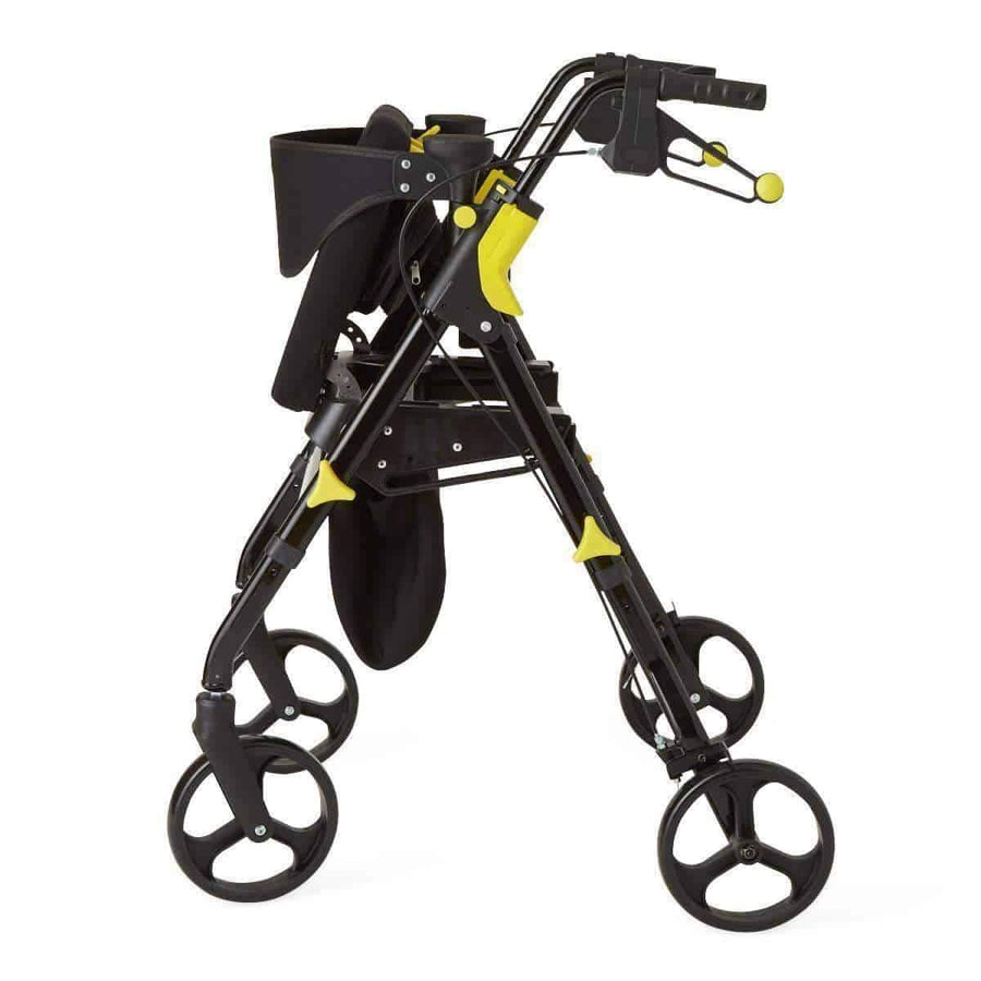 Medline Premium Empower Folding Mobility Rollator Walker with 8" Wheels