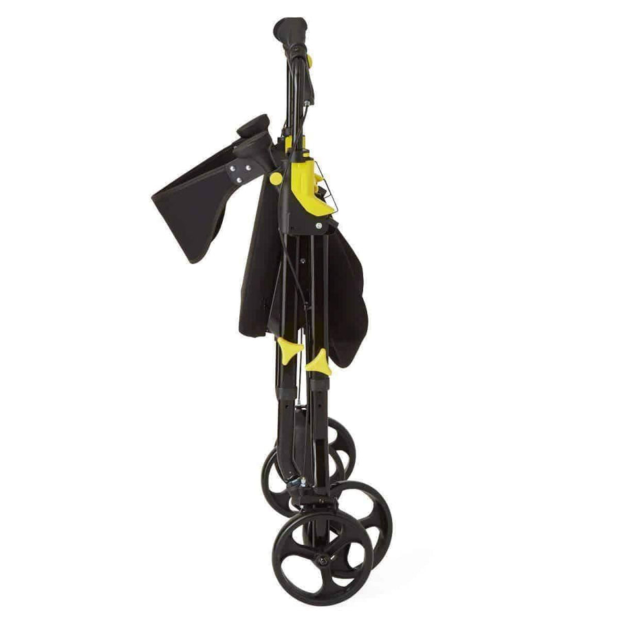 Medline Premium Empower Folding Mobility Rollator Walker with 8" Wheels
