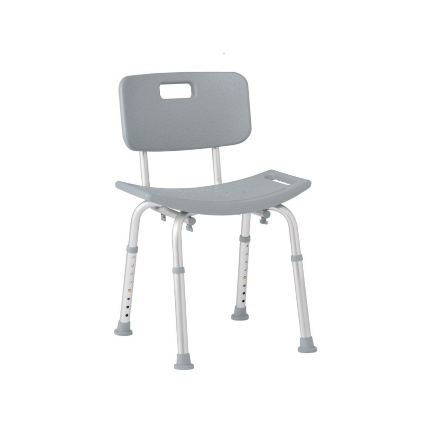 Medline Aluminum Lightweight Bath Benches with Nonslip Suction Cup Tips