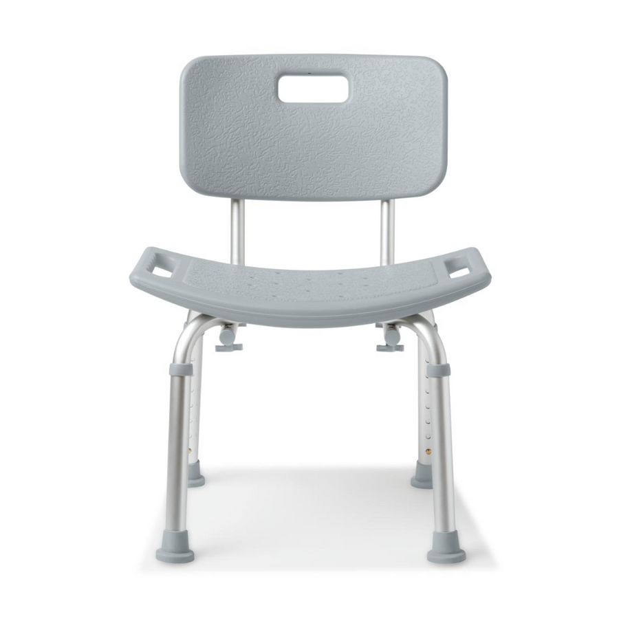 Medline Aluminum Lightweight Bath Benches with Nonslip Suction Cup Tips
