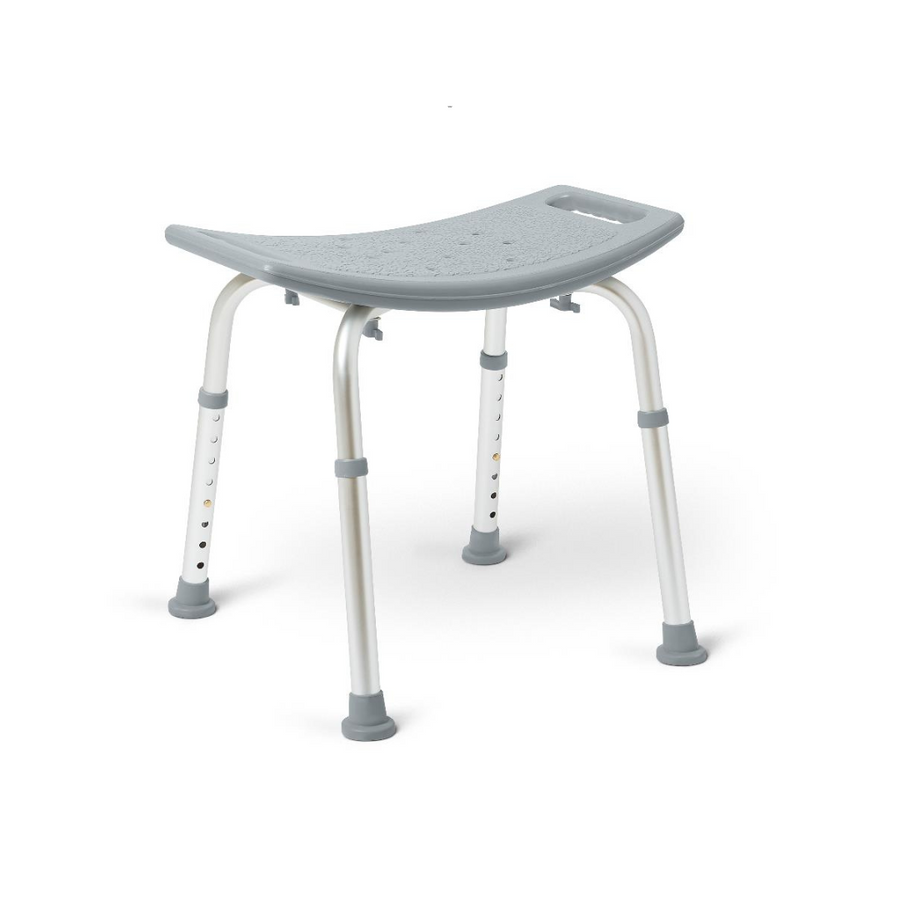 Medline Aluminum Lightweight Bath Benches with Nonslip Suction Cup Tips
