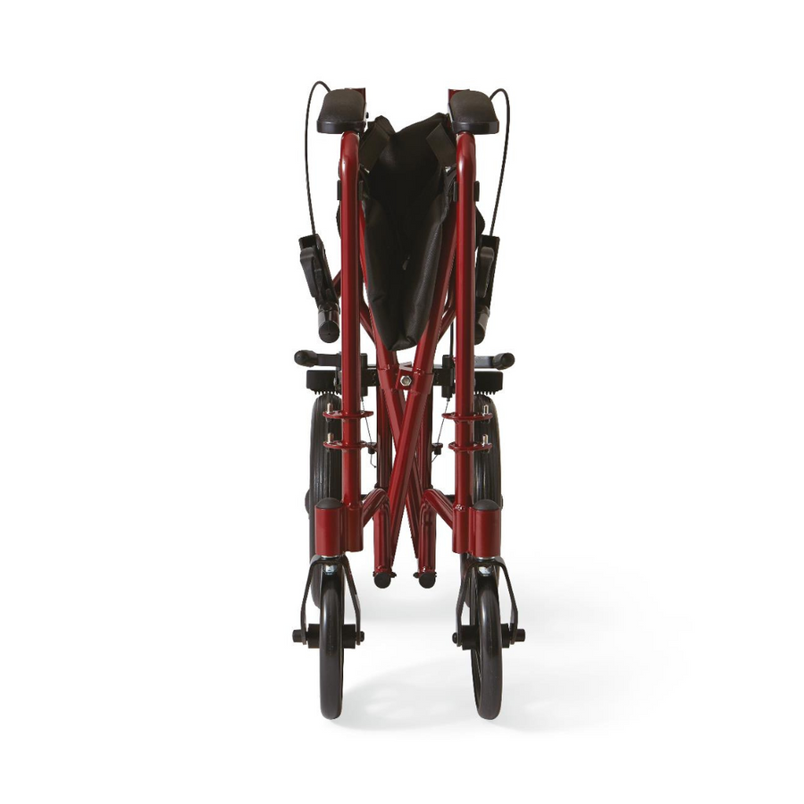 Medline Basic Aluminum Transport Chair with 12" Wheels