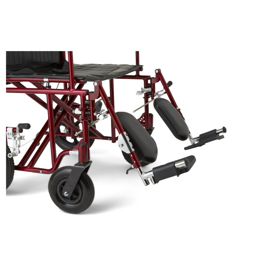 Medline Freedom Plus Wide Lightweight Bariatric Transport Chair