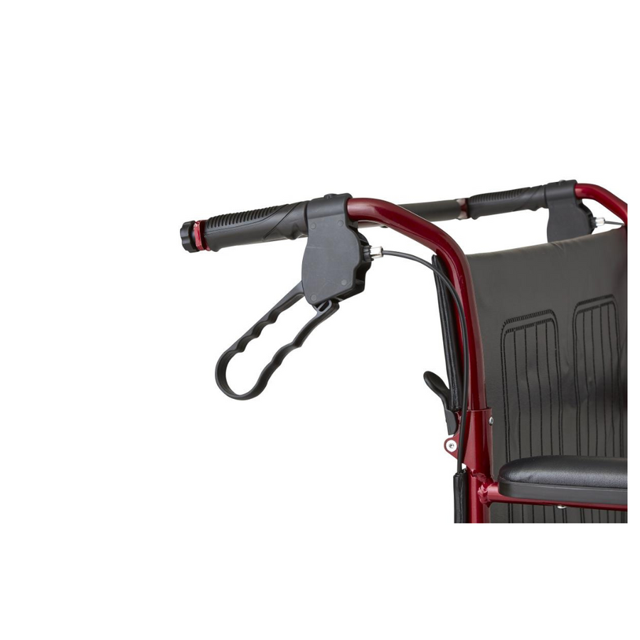 Medline Freedom Plus Wide Lightweight Bariatric Transport Chair