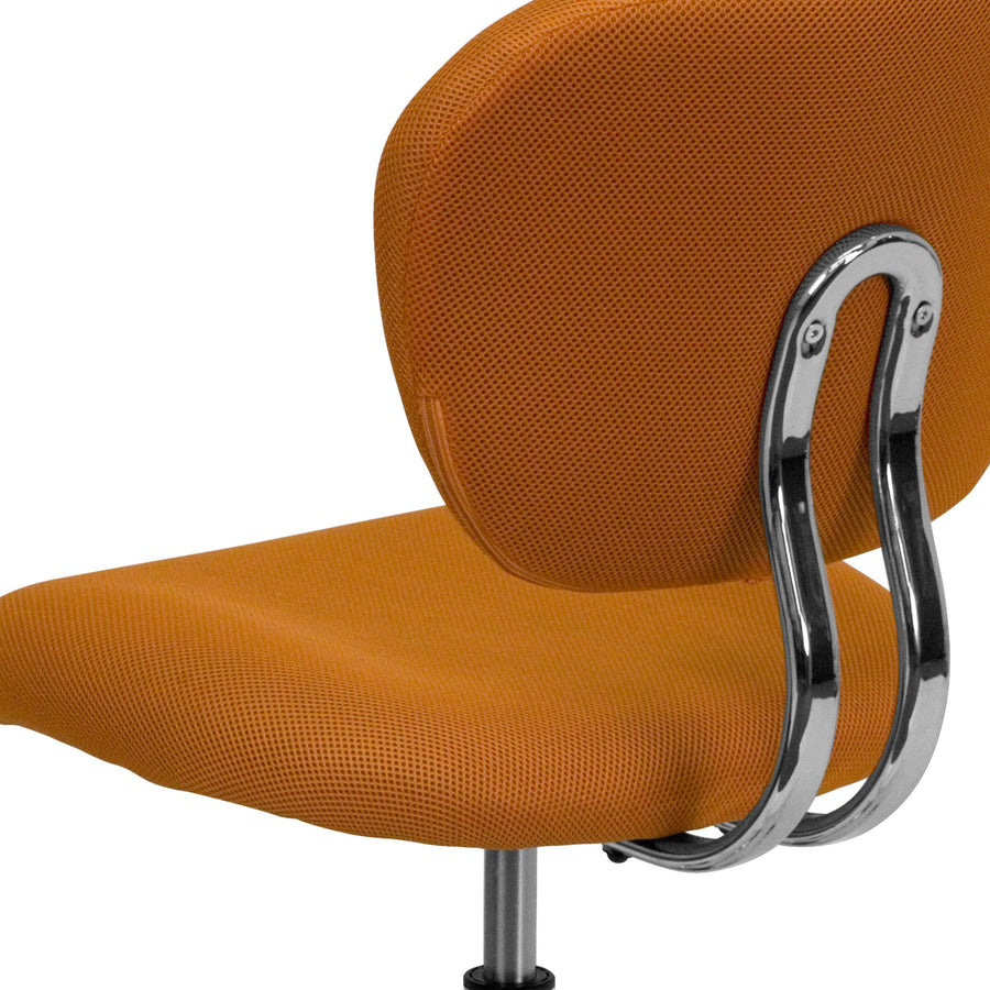 Mid-Back Mesh Padded Swivel Task Office Chair with Chrome Base