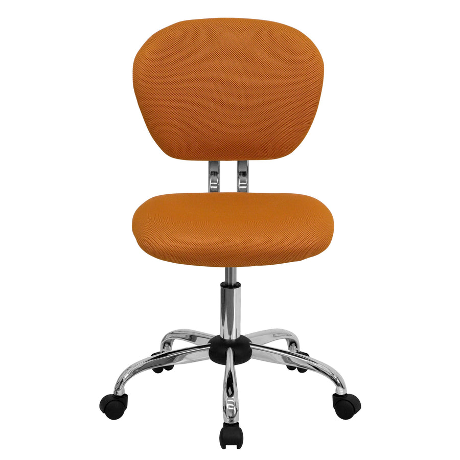 Mid-Back Mesh Padded Swivel Task Office Chair with Chrome Base