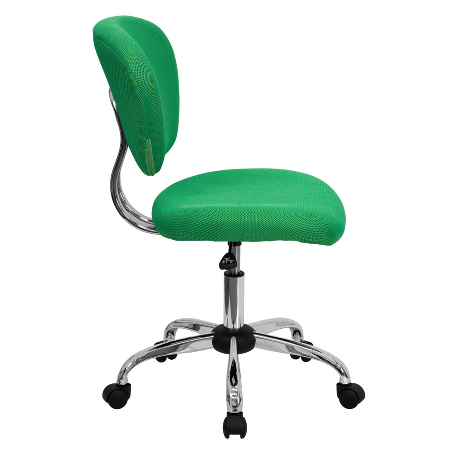 Mid-Back Mesh Padded Swivel Task Office Chair with Chrome Base