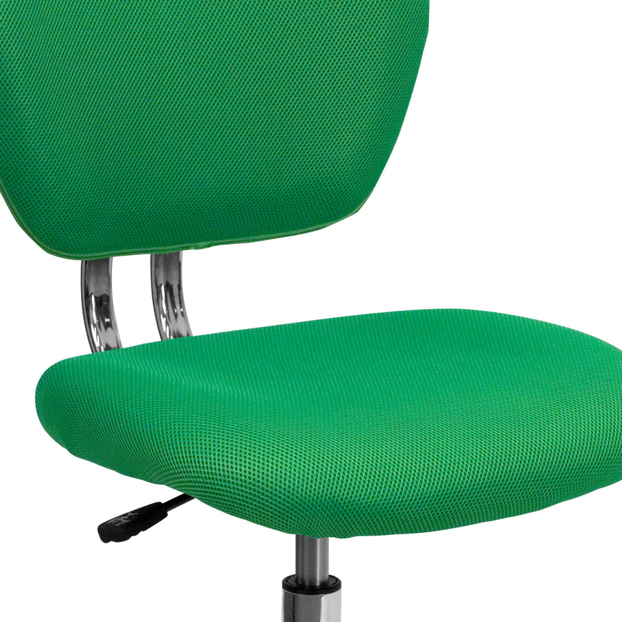 Mid-Back Mesh Padded Swivel Task Office Chair with Chrome Base