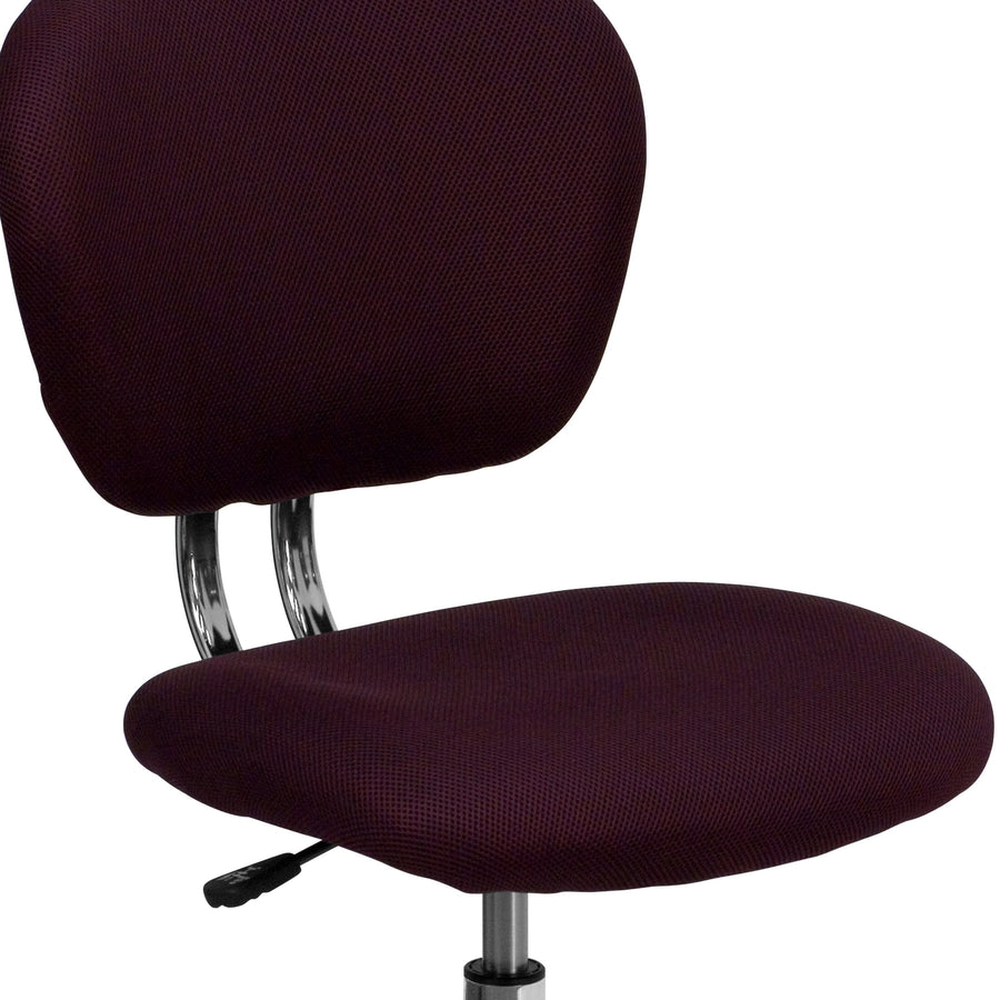 Mid-Back Mesh Padded Swivel Task Office Chair with Chrome Base