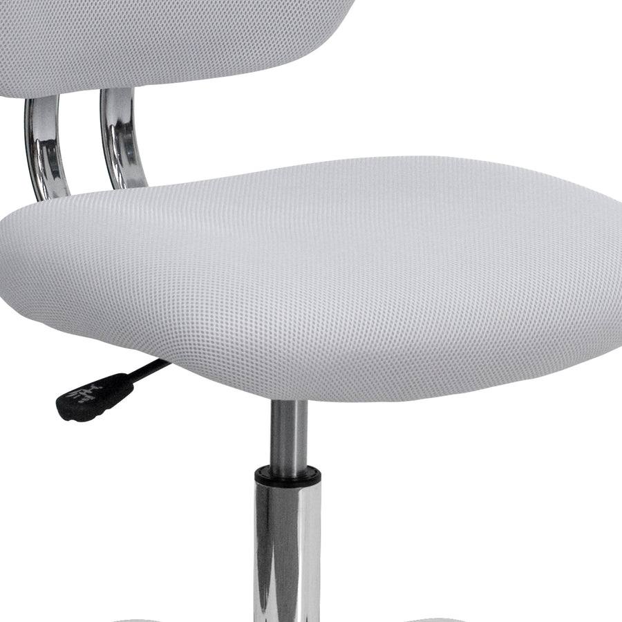 Mid-Back Mesh Padded Swivel Task Office Chair with Chrome Base