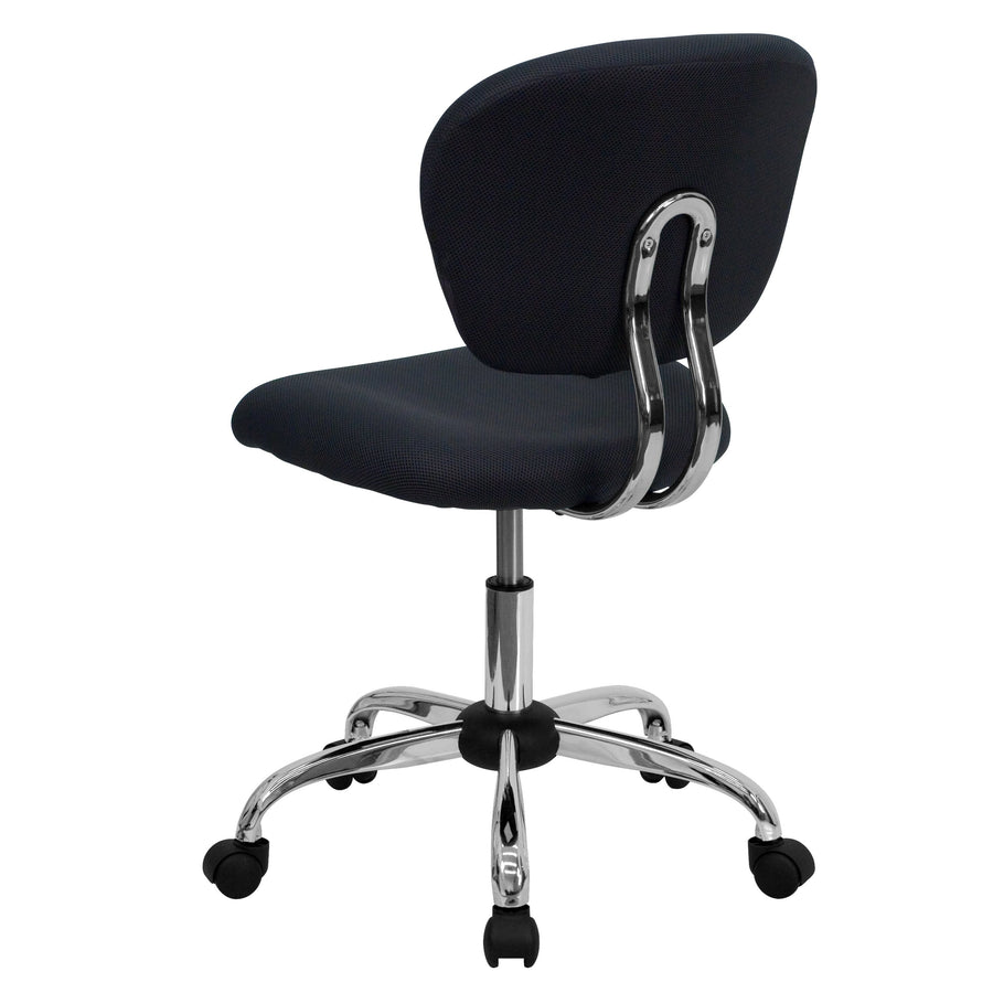 Mid-Back Mesh Padded Swivel Task Office Chair with Chrome Base