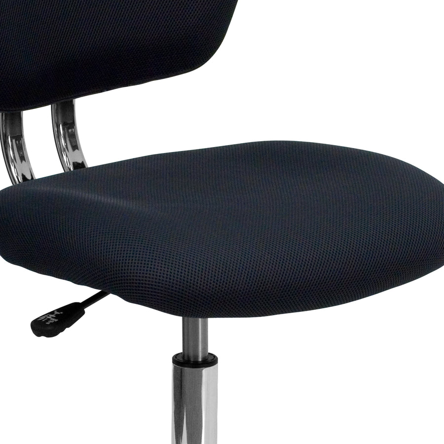 Mid-Back Mesh Padded Swivel Task Office Chair with Chrome Base