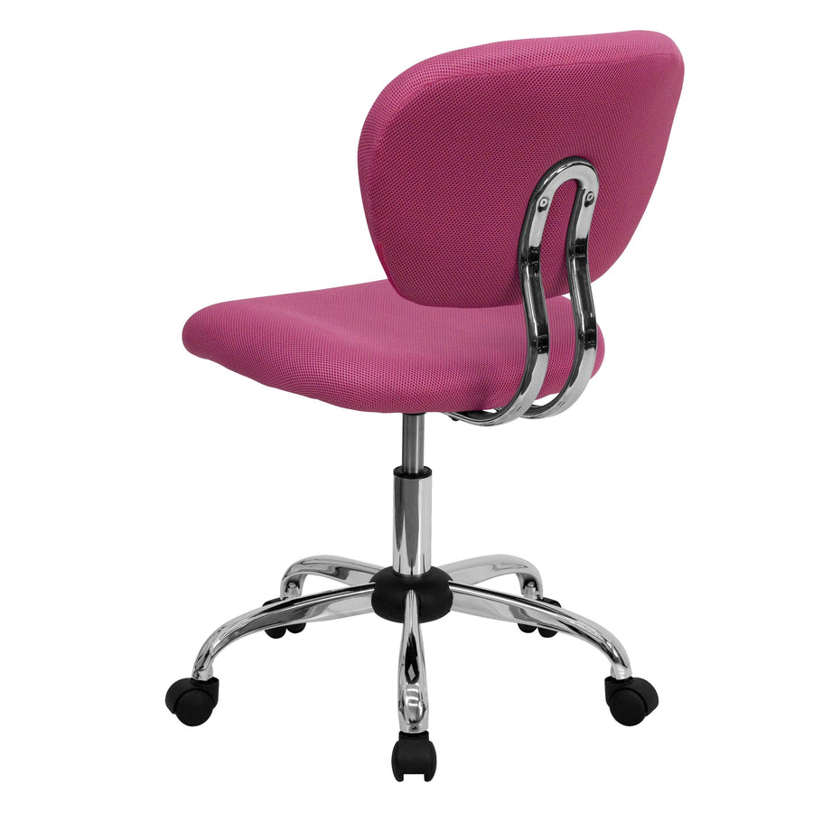 Mid-Back Mesh Padded Swivel Task Office Chair with Chrome Base