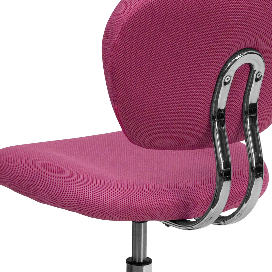 Mid-Back Mesh Padded Swivel Task Office Chair with Chrome Base