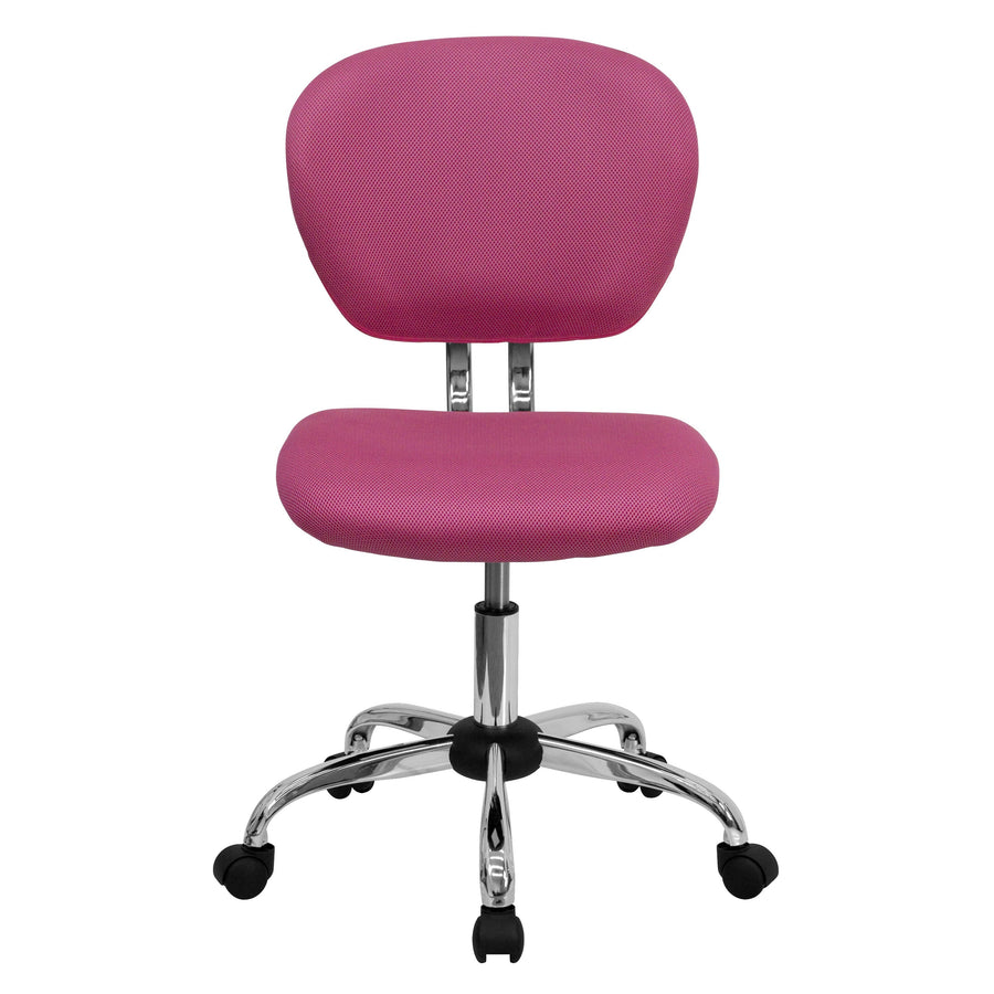 Mid-Back Mesh Padded Swivel Task Office Chair with Chrome Base