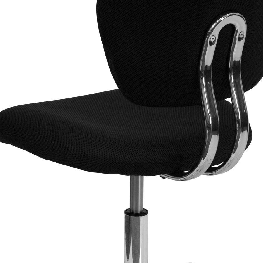 Mid-Back Mesh Padded Swivel Task Office Chair with Chrome Base