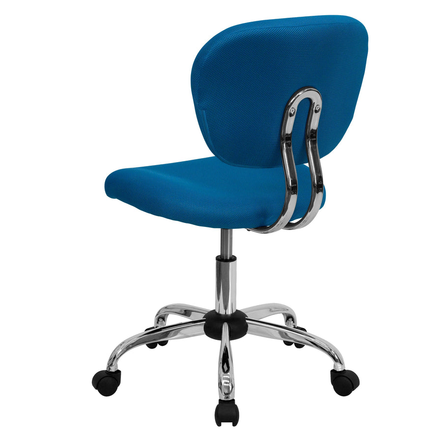 Mid-Back Mesh Padded Swivel Task Office Chair with Chrome Base