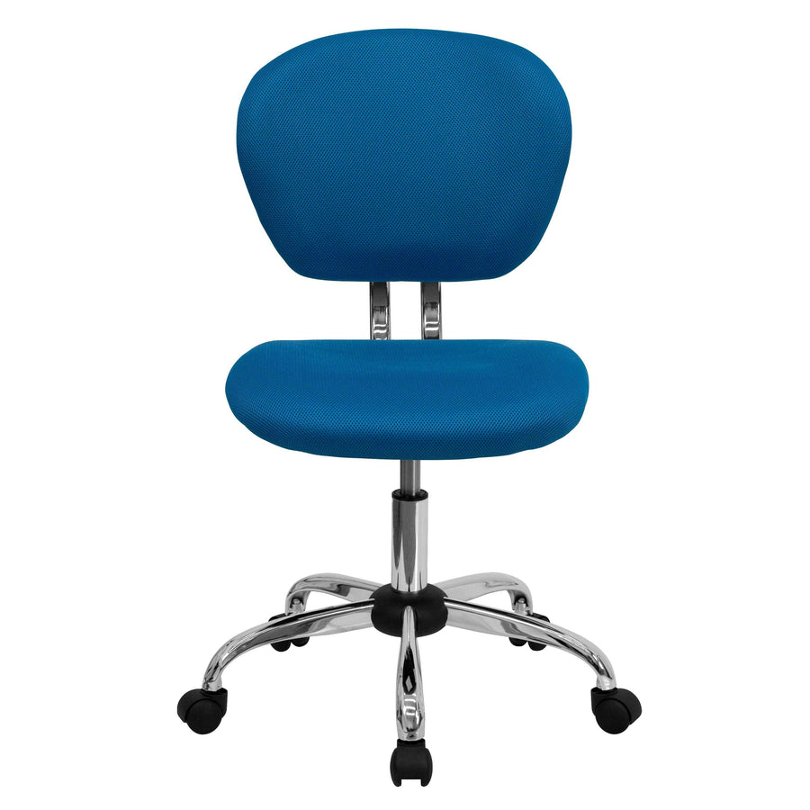 Mid-Back Mesh Padded Swivel Task Office Chair with Chrome Base