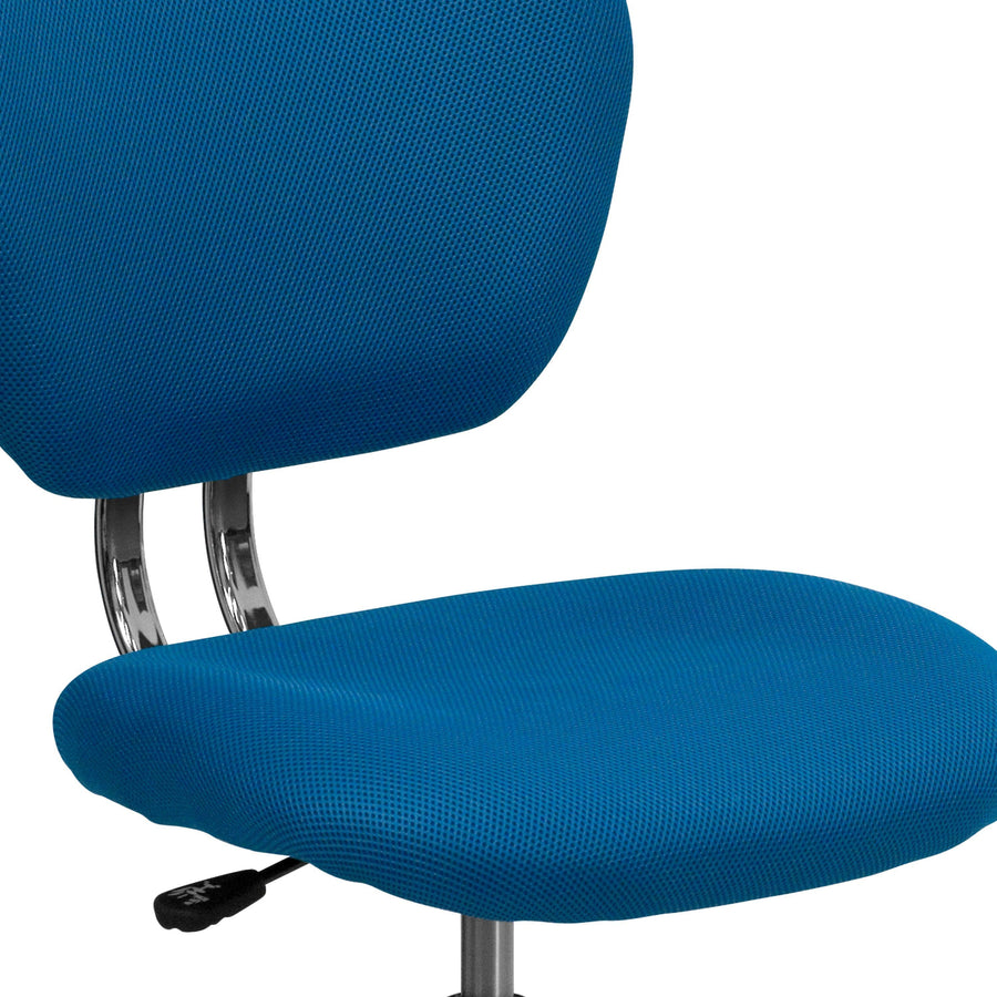 Mid-Back Mesh Padded Swivel Task Office Chair with Chrome Base