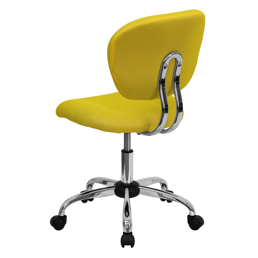 Mid-Back Mesh Padded Swivel Task Office Chair with Chrome Base