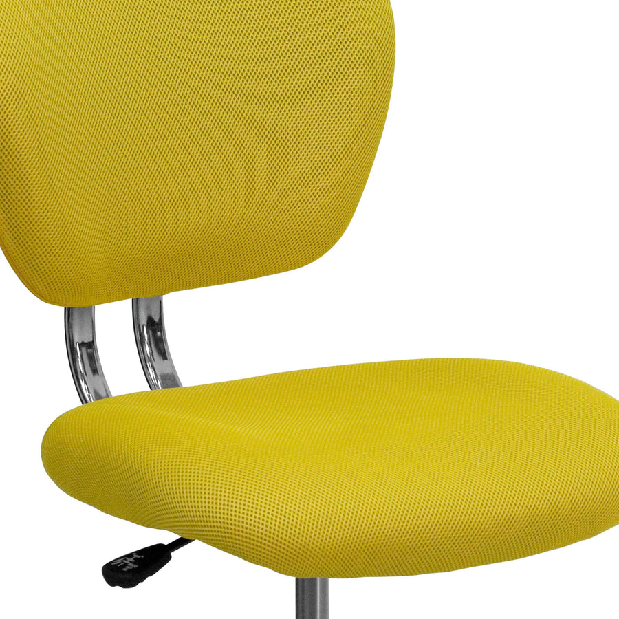 Mid-Back Mesh Padded Swivel Task Office Chair with Chrome Base