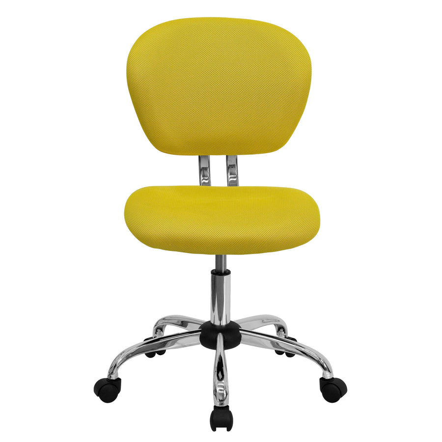 Mid-Back Mesh Padded Swivel Task Office Chair with Chrome Base