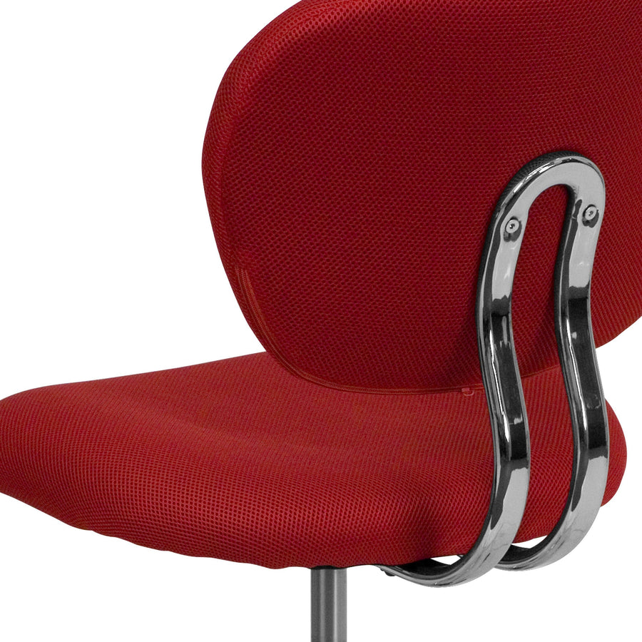 Mid-Back Mesh Padded Swivel Task Office Chair with Chrome Base