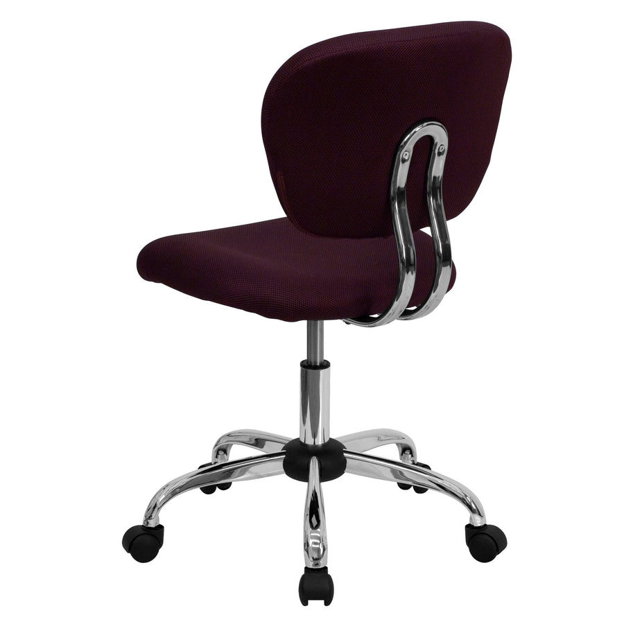 Mid-Back Mesh Padded Swivel Task Office Chair with Chrome Base