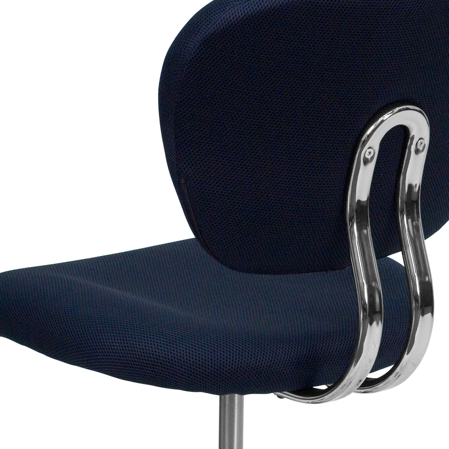 Mid-Back Mesh Padded Swivel Task Office Chair with Chrome Base